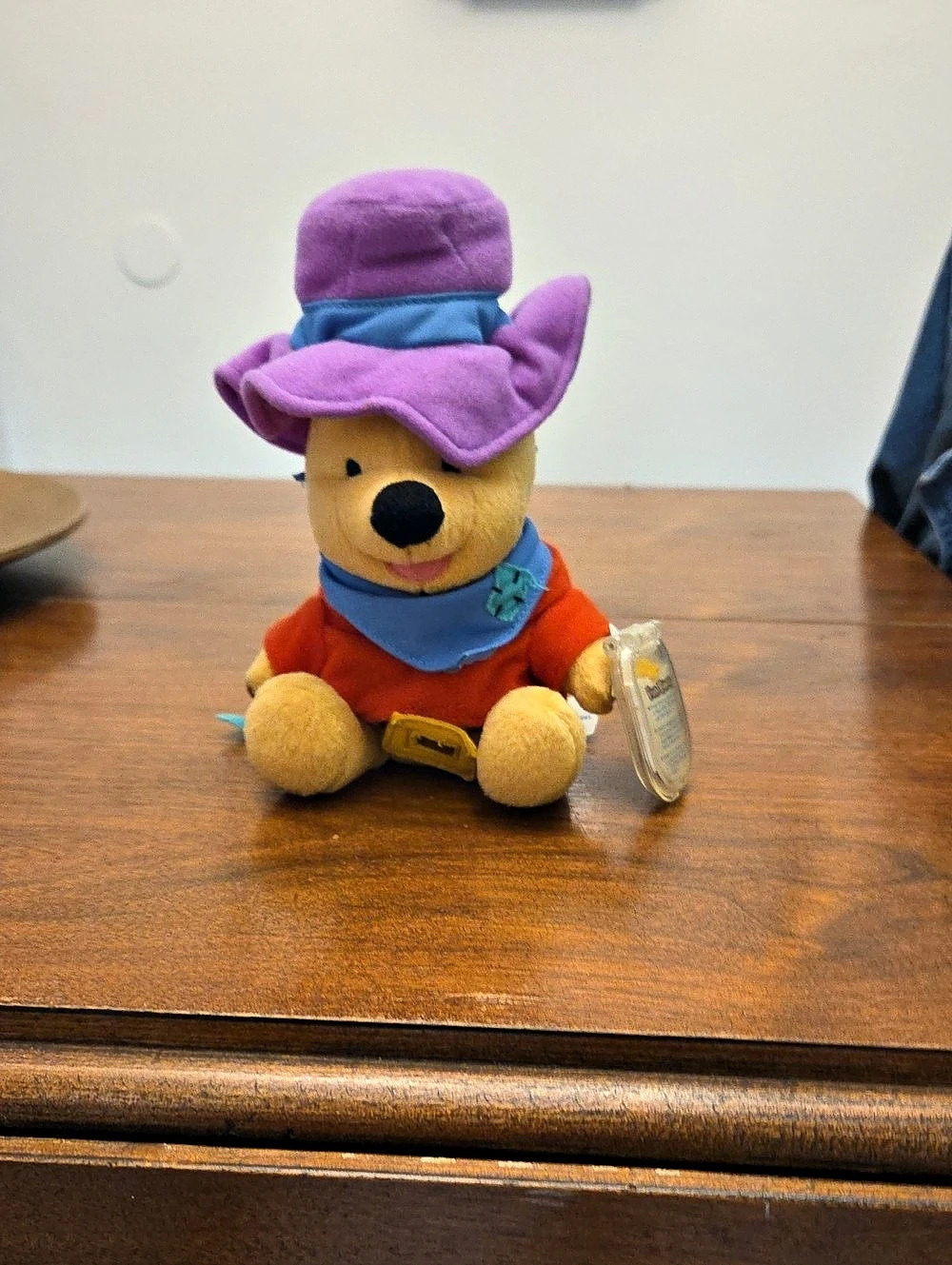Disney Cowboy Winnie the Pooh Mini Bean Bag Plush